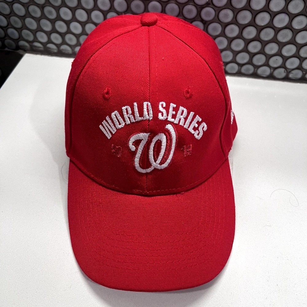 Washington Nationals Hat Cap Red Strap Back MLB Mens Baseball - Picture 4 of 9
